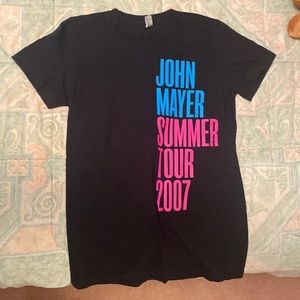 John Mayer summer Tour 2007 concert T-shirt in a size Medium